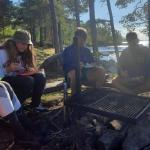 Abendessen auf einem Biwakplatz Inari 2022