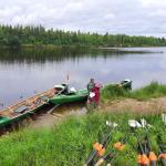 Inrigger am Ufer des Ivalojoki 2022