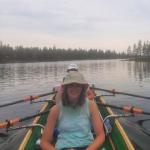 Isabel im Ruderboot Soulisjärvi 2022