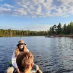 Ruderboot einsamer Biwakplatz Inari 2022