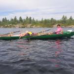 Ruderboot macht Pause Inari 2022