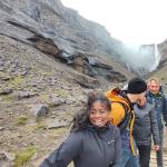 Hengisfoss bei heftigem Wind Island 2022