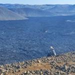 Jochen vor dem Lavafeld Island 2022