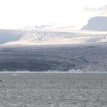 Ruderboot vor dem Gletscher Island 2022