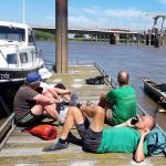 Pause auf dem Steg Oste Marathon 2022