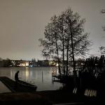 Nächtliches Bootshaus Wendenschloss Dezember 2022