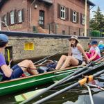 Ruderboote Schleuse Neue Mühle Storkow 2022