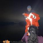 Elbe-Havel-Kanal im Dunkeln im Ruderboot November 2022