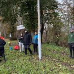 Warten auf die Schleuse Brandenburg November 2022