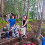 Abendessen kochen auf dem Biwakplatz 2023