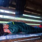 Nachtquartier in der Holzhüttte Koloveden 2023