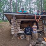 Ruderer Biwakplatz Hiekkaniemi Saimaa 2023