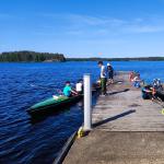 Start der Ruderboote in Puumala 2023