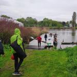 Ruderboote beim Ablegen in Breslau 2023
