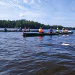 Ruderboot auf dem Asnen 2023