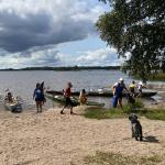 Ruderboote Kalsvik am Strand Asnen 2023