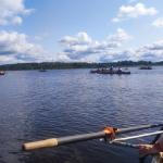 Ruderboote auf dem Asnen 2023