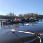 Winterrudern auf der unteren Elbe 2024