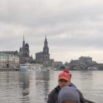 Dresden Stadtdurchfahrt mit dem RUderboot Maerz 2024