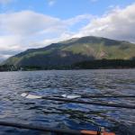 Blick auf Balestrand vom Ruderboot aus 2024