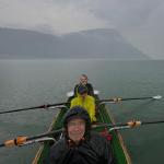 Ergiebige Regenfälle Ruderboot Fjord 2024