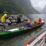 Gudvangen Ruderboote im Regen 2024