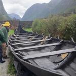 Wikingerboot im Dorf 2024