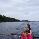 Ruderboote auf dem Stora Le 2024