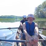 Templiner Seenplatte Ruderboot mit den Masters 2024