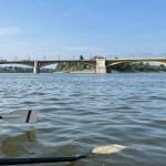 Margareteninsel vom Ruderboot gesehen