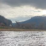 Feste Königsstein vom Ruderboot gesehen