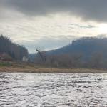 Feste Königsstein vom Ruderboot gesehen