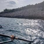 Anlegen an der Felswand