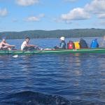 Beladener E-Zweier auf dem Saimaa