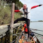 Einstieg ins Ruderboot