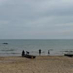 Endpunkt der Wanderfahrt am Strand von Jesolo