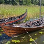 Wikingerboote auf Björkö