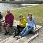 Ruderer vor Drottningholm