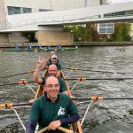 Nach dem Zieleinlauf bei Quer durch Berlin